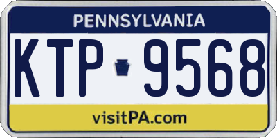 PA license plate KTP9568