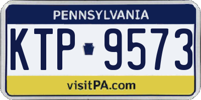 PA license plate KTP9573