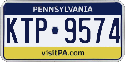 PA license plate KTP9574