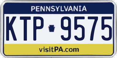 PA license plate KTP9575