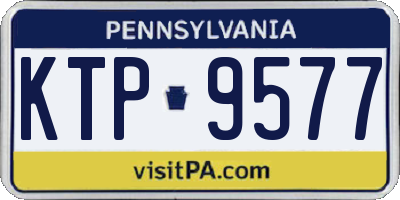 PA license plate KTP9577