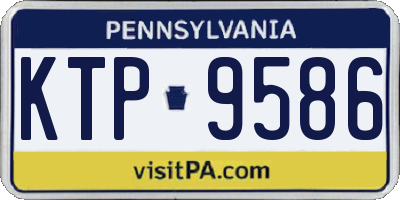 PA license plate KTP9586