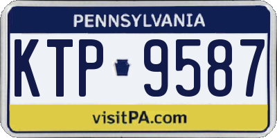 PA license plate KTP9587