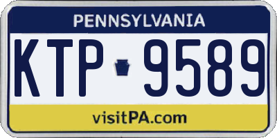 PA license plate KTP9589