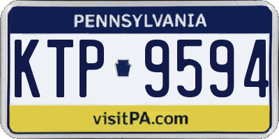 PA license plate KTP9594