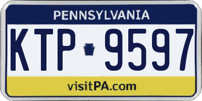 PA license plate KTP9597