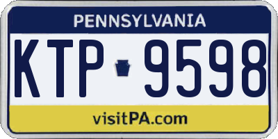 PA license plate KTP9598