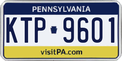 PA license plate KTP9601