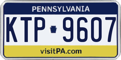 PA license plate KTP9607