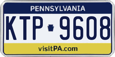 PA license plate KTP9608