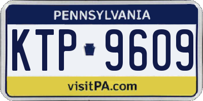 PA license plate KTP9609