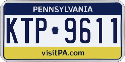 PA license plate KTP9611