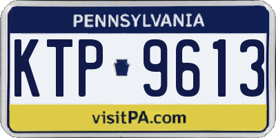 PA license plate KTP9613