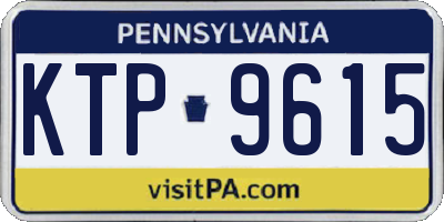 PA license plate KTP9615