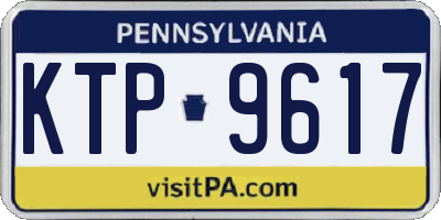 PA license plate KTP9617