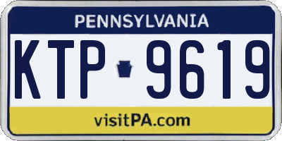 PA license plate KTP9619