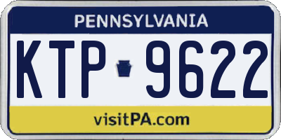 PA license plate KTP9622