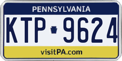 PA license plate KTP9624