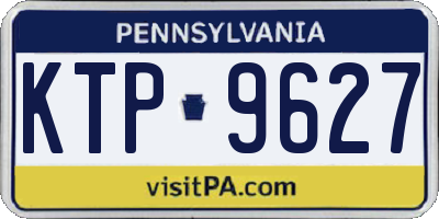 PA license plate KTP9627