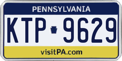 PA license plate KTP9629