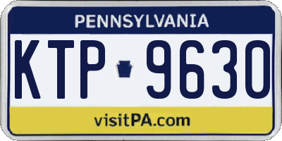 PA license plate KTP9630