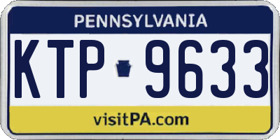PA license plate KTP9633