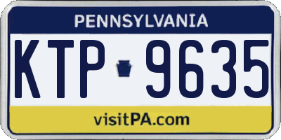 PA license plate KTP9635