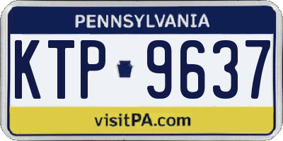 PA license plate KTP9637