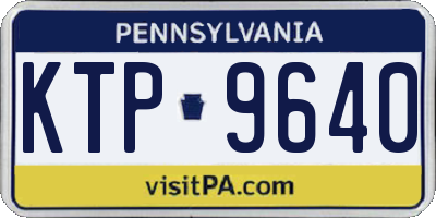 PA license plate KTP9640