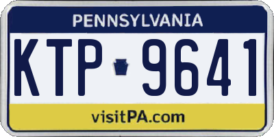 PA license plate KTP9641
