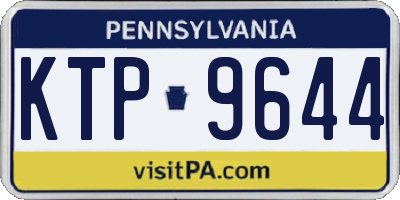 PA license plate KTP9644