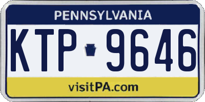 PA license plate KTP9646