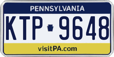 PA license plate KTP9648
