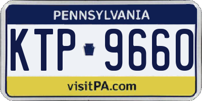 PA license plate KTP9660