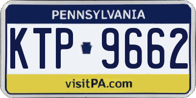 PA license plate KTP9662