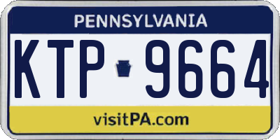PA license plate KTP9664