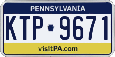 PA license plate KTP9671