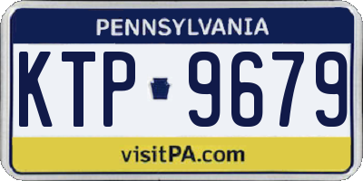PA license plate KTP9679