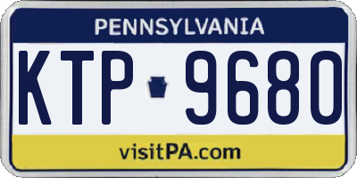 PA license plate KTP9680