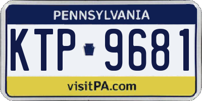PA license plate KTP9681
