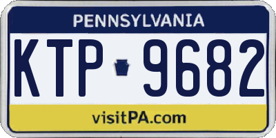 PA license plate KTP9682