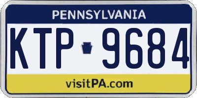 PA license plate KTP9684