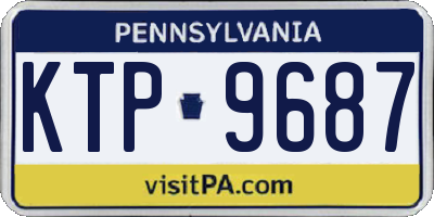 PA license plate KTP9687