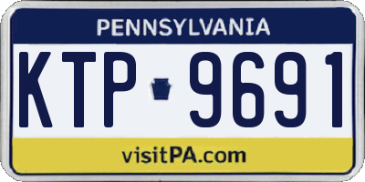 PA license plate KTP9691