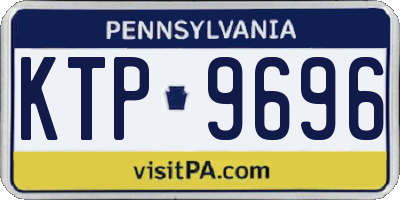 PA license plate KTP9696