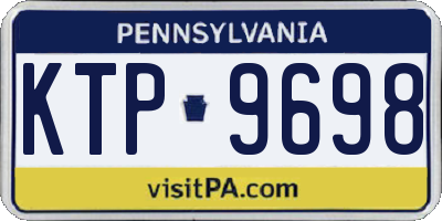 PA license plate KTP9698
