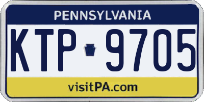 PA license plate KTP9705
