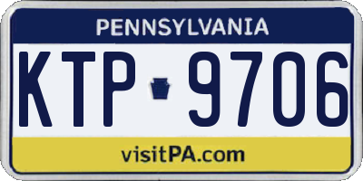 PA license plate KTP9706