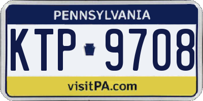 PA license plate KTP9708