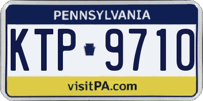 PA license plate KTP9710